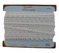 Nortexx Button Hole Looping - Ivory 10mm Spacing