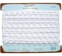 Nortexx Button Hole Looping with 10 mm Spacing, White