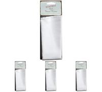 Nortexx Full Length Sew in Cotton Repair Pocket, White (Pack of 4)