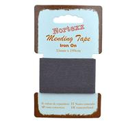Nortexx Iron On Repair Tape-Dark Grey, 100% Cotton, 14 x 8 x 1 cm