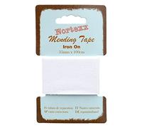 Nortexx Iron On Repair Tape-White, 100% Cotton, 14 x 8 x 1 cm