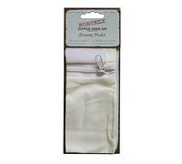 Nortexx Iron On Zipped Security Pocket-Passport Sized, White