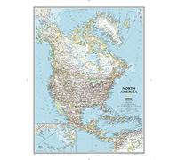 North America Classic Map [Tubed] - Reference Maps: Wall Maps Continents (National Geographic Reference Map)