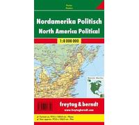 North America physical-political, Freytag-Berndt,