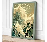 North America Topography Canvas Wall Art Print 30x20 Inch