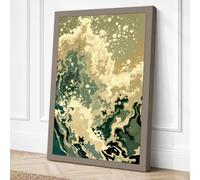 North America Topography Canvas Wall Art Print 36x24 Inch