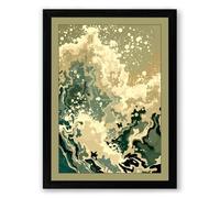 North America Topography Minimalist Framed Wall Art Print A1 (84.1×59.4cm) Black, Wall Decor for Living Room, Bedroom, Office & Home, Ready to Hang, Art Gift