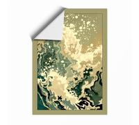 North America Topography Minimalist Unframed Wall Art Print A3 (42×29.7cm), Wall Decor for Living Room, Bedroom, Office & Home, Art Gift