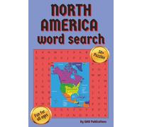 North America Word Search: Word Search with Easy to Read Print about North America and more | 6x9 inches, 110 pages | 50+ puzzles ... Gift for Vacations, Holidays, and Free Times