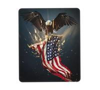 North American Bald Eagle Mouse Pad Ultra-Smooth Gaming Mousepad Non-Slip Rubber Base Washable Perfect For Desk