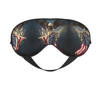 North American Bald Eagle Printing Double-Sided Eye Mask,Blackout for Sleeping, Comfort Sleep Eye Mask for All-Occasion