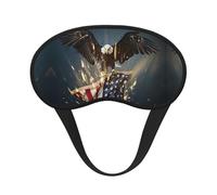North American Bald Eagle Sleep Mask for Side Sleeper, Eye Mask Sleeping for Women Men,for Sleeping with Elastic Band