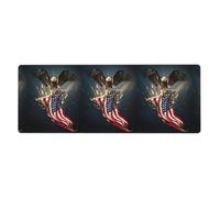 North American Bald Eagle Washable Keyboard Mat Oversized Desk Pad for Easy Cleaning and Enhanced Workspace