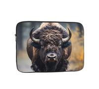 North American bison 17 inch Laptop protective case, one main compartment, no dividers, suitable for travel, office use, etc.