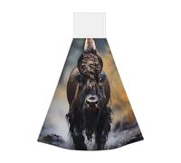 North American bison Coral Velvet Hand Wipes - Absorbent Cleaning Cloths for Kitchen, Bathroom, Car, Camping - Home Use