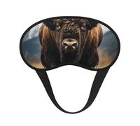 North American Bison, Full Eye Covers Light Blocking Eye Masks Blackout Sleep Eye Muffs