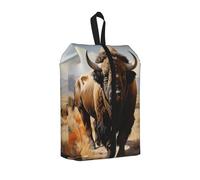 North American Bison Herd Water Resistant Travel Shoe Bag with Handle for Suitcase Sneakers Boots Gym 1 PC