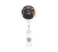 North American Bison Retractable Badge Holder Light and Durable Wear-Resistant for Daily Work Use