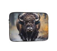 North American bison Shockproof Laptop Sleeve Water Repellent Notebook Case Slim Protective Cover for 10 12 13 15 17 Inch Tablets