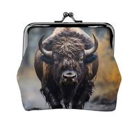 North American Bison Small Wallets Woman,Wallets for Women,Coin Purse for Women,Small Womens Wallet,Small Makeup Bag for Purse