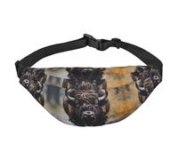 North American bison Travel Fashion Waist Bag, Suitable for Sports, Running, Cycling, Traveling, Fishing Boys Large Crossbody Waist Bag,