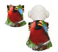 North American Cardinal S Pet Apparel for Small Dogs-Cute Summer Outfit for Puppy, Soft Breathable Pet Clothes for Cat