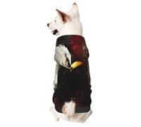 North American Eagle Dog Clothes for Small Dogs - Cute Small Dog Hoodie, for Small Medium Dogs Cats