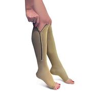 North American Healthcare Zipper Compression Socks Beige