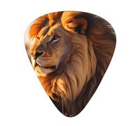 North American Lion Patterned guitar picks - (thin/medium/thick) free to choose, suitable for all kinds of string instruments,