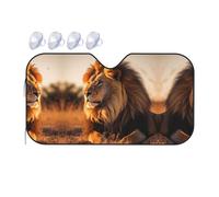 North American Lion Small Printed car Front Windshield Sunshade - car Window Sunshade, Quick Cooling 15â„ƒ