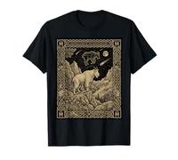 North American Mountain Goat Constellation Tarot Card T-Shirt
