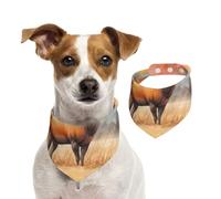 North American Reindeer Dog Bandanas-Washable Dog Kerchief for Small to Large Pet Scarf for Girl Or Boy, Pet Accessories