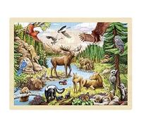 North American Wilderness Inlay Puzzle