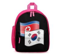 North And South Korean Flags Cute Backpack Small Daily Daypack Travel Shoulder Bag with Adjustable Strap Funny Graphic