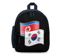 North And South Korean Flags Cute Backpack Small Daily Daypack Travel Shoulder Bag with Adjustable Strap Funny Graphic