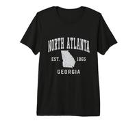 North Atlanta Georgia Established 1865 Vintage Premium T-Shirt