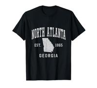 North Atlanta Georgia Established 1865 Vintage Value Graphic T-Shirt