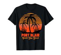 North Bay Beach Port Blair Value Graphic T-Shirt, Men, Black, L