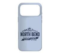 North Bend Washington Mountain Trail Coordinates Blue Print Case for iPhone 17 Pro Max