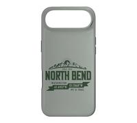 North Bend Washington Mountain Trail Coordinates Green Print Case for iPhone Air