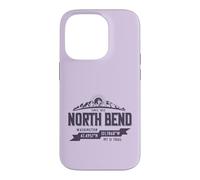 North Bend Washington Mountain Trail Coordinates Souvenir Case for iPhone 14 Pro