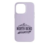 North Bend Washington Mountain Trail Coordinates Souvenir Case for iPhone 14 Pro Max