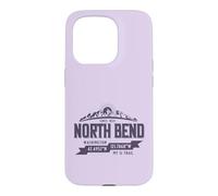 North Bend Washington Mountain Trail Coordinates Souvenir Case for iPhone 15 Pro