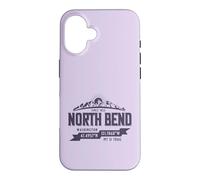 North Bend Washington Mountain Trail Coordinates Souvenir Case for iPhone 16