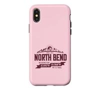 North Bend Washington Mountain Trail Coordinates Souvenir Case for iPhone X/XS