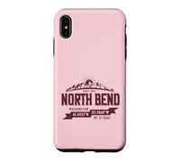 North Bend Washington Mountain Trail Coordinates Souvenir Case for iPhone XS Max