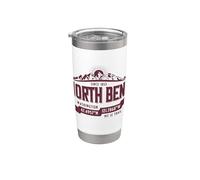 North Bend Washington Mountain Trail Coordinates Souvenir Stainless Steel Insulated Tumbler