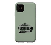 North Bend Washington Mountain Trail Coordinates Vintage Case for iPhone 11