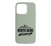 North Bend Washington Mountain Trail Coordinates Vintage Case for iPhone 15 Pro Max