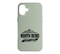 North Bend Washington Mountain Trail Coordinates Vintage Case for iPhone 16 Plus